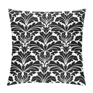 Personality  Bold Black And White Damask Floral Seamless Pattern Pillow Covers
