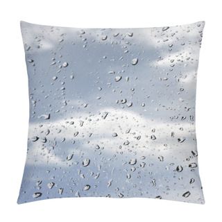 Personality  Rain Drops To The Window Glass Pillow Covers