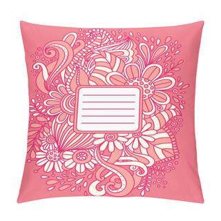 Personality  Hand Drawn Frame. Pillow Covers