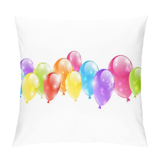 Personality  Shiny Balloon Border Pillow Covers