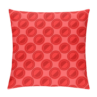 Personality  Geometrical Seamless Pattern - Vector Circle Design Background Pillow Covers