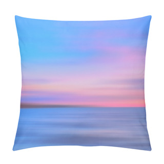 Personality  Abstract Motion Blurred Colored Sea Background Pillow Covers