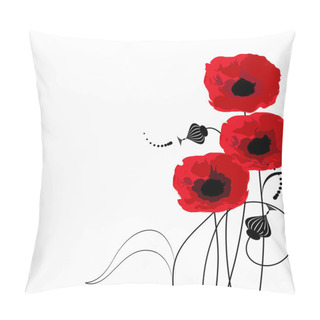 Personality  A Bouquet Of Poppies Pillow Covers