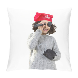 Personality  Pirate Little Girl Pillow Covers