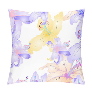 Personality  Pastel Floral Seamless Pattern. Delicate  Pillow Covers