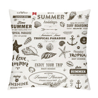 Personality  Set Of Summer Elements Pillow Covers