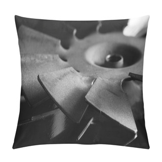 Personality  Steel Blades Of Turbine Propeller Pillow Covers