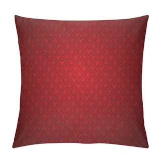 Personality  Red Poker Background Pillow Covers