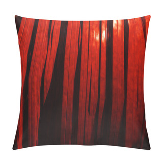 Personality  3d Background With Abstract Red Panels Pillow Covers