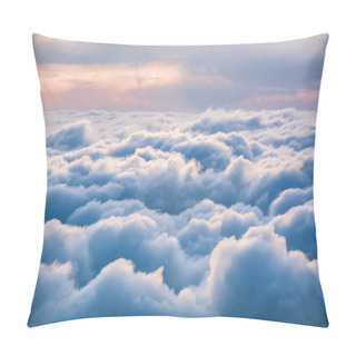 Personality  View Of The Clouds From Above At Dawn Pillow Covers