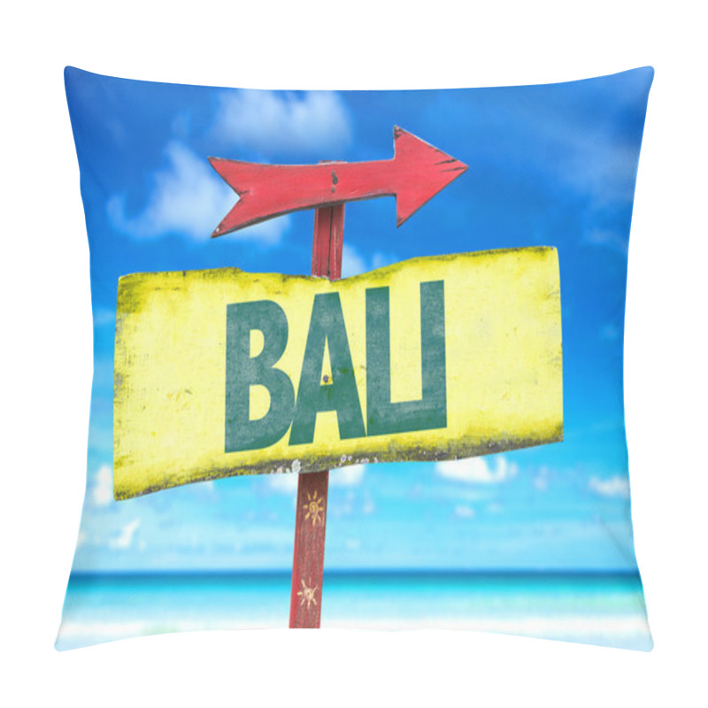 Personality  bali text sign pillow covers