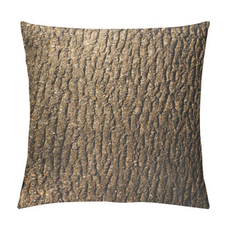 Personality  Close Up Of Textured Brown Bark Of Tree Pillow Covers