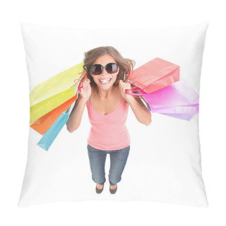 Personality  Shopping Woman Pillow Covers