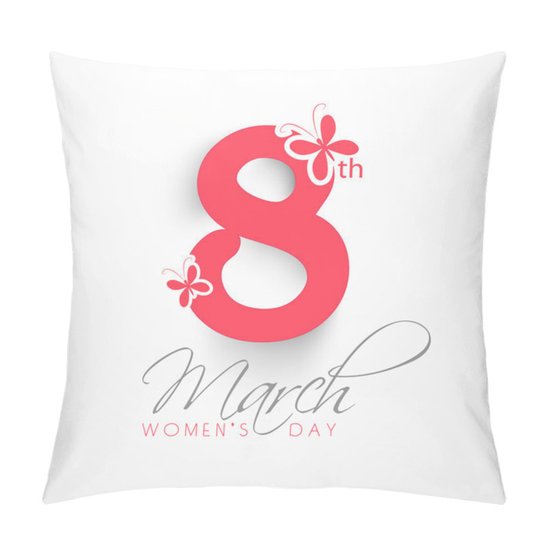 Personality  Greeting card for InternationalWomen's Day celebration. pillow covers
