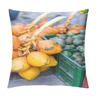 Personality  Tropical Fruits On Market Pillow Covers