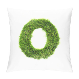 Personality  Grass Letter - O - Upper Case Pillow Covers