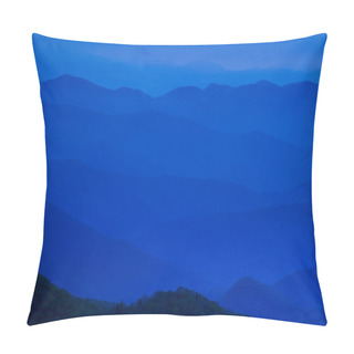 Personality  Blue Ridge Mountains At Dusk Pillow Covers