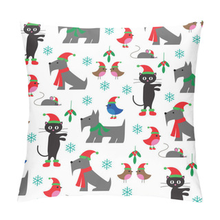 Personality  Pattern Of Christmas Animals Pillow Covers