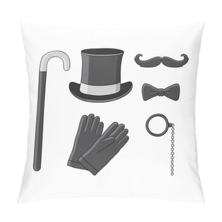 Personality  Gentleman's Set. Vector. Pillow Covers
