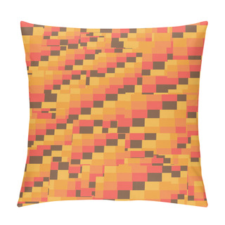 Personality  Warm Mixed Colors Geometric Modern Abstract Intricate Random Pattern Pillow Covers