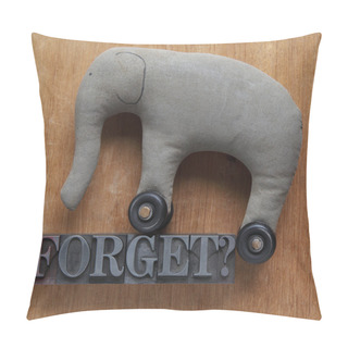 Personality  Forget Word With Old Elephant Toy Pillow Covers