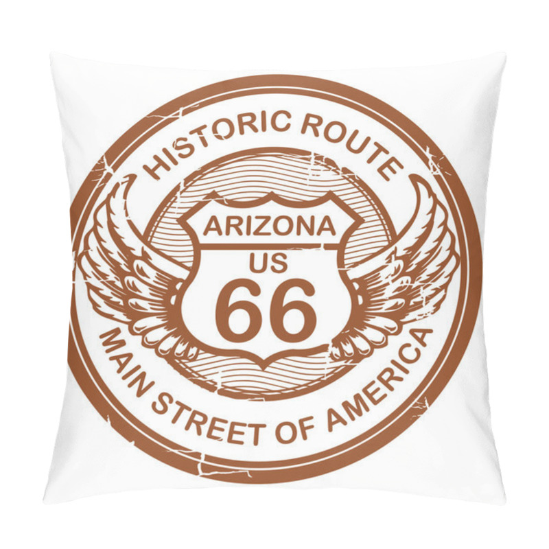 Personality  Historic Route 66, Arizona Pillow Covers