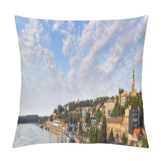 Personality  Belgrade Panorama - Kalemegdan Fortress And Tourist Nautical Port On Sava River Pillow Covers