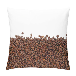 Personality  Partially Filled With Roasted Coffee Beans Background Pillow Covers