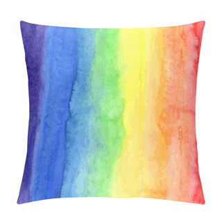 Personality  Abstract Watercolor Rainbow Colors Background Pillow Covers