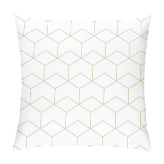 Personality  Seamless Geometric Line Grid Vector Hexagon Pattern Pillow Covers