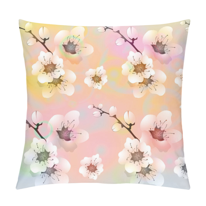 Personality  Vector colorful background with flowers pillow covers