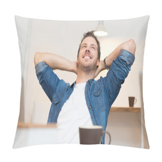 Personality  Relaxed Young Man Pillow Covers
