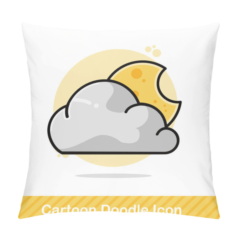 Personality  weather cloud doodle vector illustration pillow covers