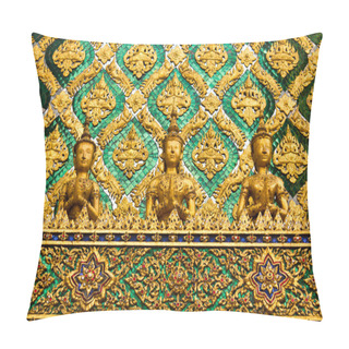 Personality  Thai Traditional Angle In Wat Phra Kaew Temple , Bangkok Thailand Pillow Covers