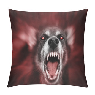 Personality  Red Glowing Eyed Scary Beast Pillow Covers