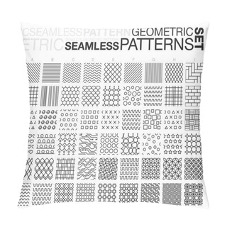 Personality Black And White Geometric Seamless Patterns Pillow Covers