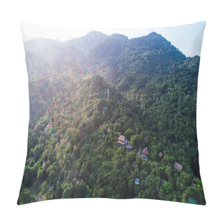 Personality  Aerial Island View Pillow Covers
