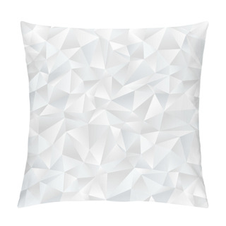 Personality  Abstract White Geometric Seamless Pattern. Vector Illustration Pillow Covers