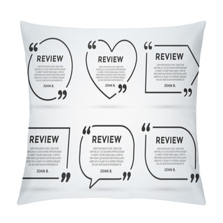 Personality  Website Rewiew Quote Citate Blank Template Pillow Covers