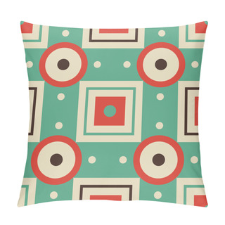 Personality  Vector Abstract Geometric Seamless Retro Pattern. Pillow Covers