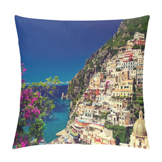 Personality  Town Of Positano, Italy Pillow Covers