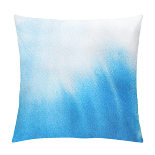 Personality  Abstract Blue Sky Watercolor Background. Imitation Underwater Or Pillow Covers