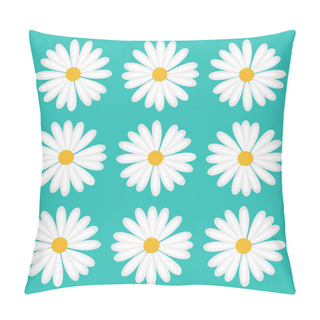 Personality  Pattern Flower Daisy Design Vector Pillow Covers