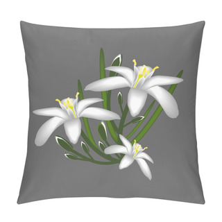 Personality  Primroses Flowers White Decor Isolated Pillow Covers