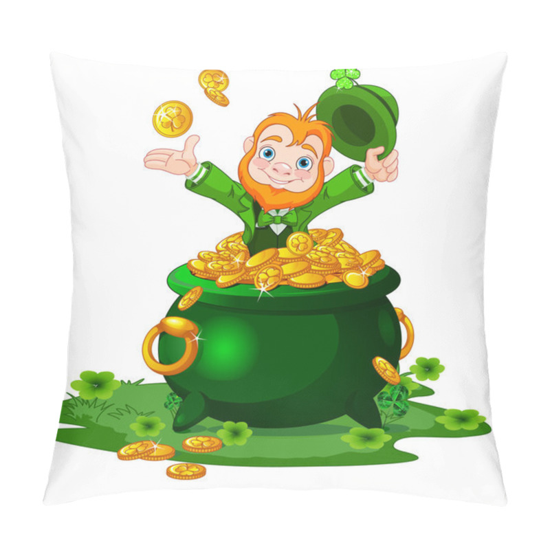 Personality  Cute Cartoon Leprechaun Pillow Covers
