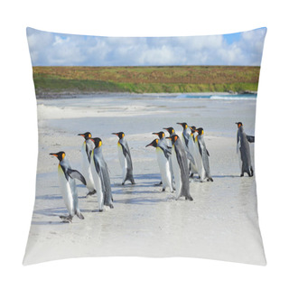 Personality  Group Of King Penguins  Pillow Covers