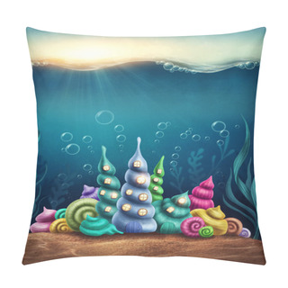 Personality  Underwater Fantasy Kingdom Pillow Covers