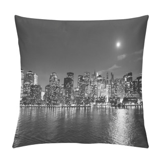 Personality  Financial District At Night Bw Pillow Covers