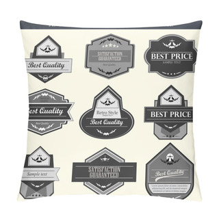 Personality  Retro Vector Labels And Badges Pillow Covers