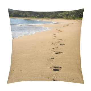 Personality  Footprints In Kauai Pillow Covers